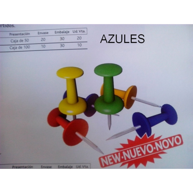 AGUJA SEÑALIZADORA AZUL CAJA 100U ARTES