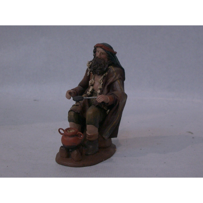 PASTOR LIENZADO SENTADO GACHAMIGA 17CM 704 ^