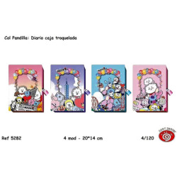 DIARIO SORT TROQUELADO SERIE PANDILLA 5282