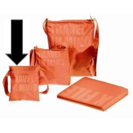 BANDOLERA DIVINAS TRAVEL IN MIND VERTICAL CAQUI 28CM 18875 ^