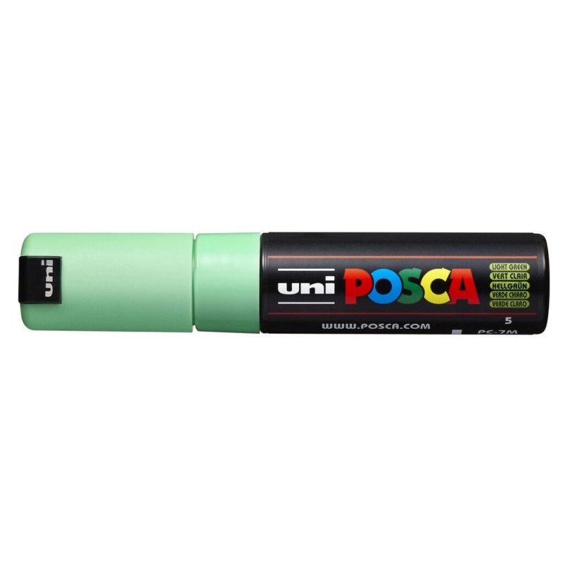 MARCADOR UNI-BALL POSCA PC-7M PUNTA REDONDA 4,5-5,5MM VERDE CLARO -5-