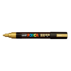 MARCADOR UNI-BALL POSCA PC-5M PUNTA REDONDA 1,8-2,5MM ORO -25-