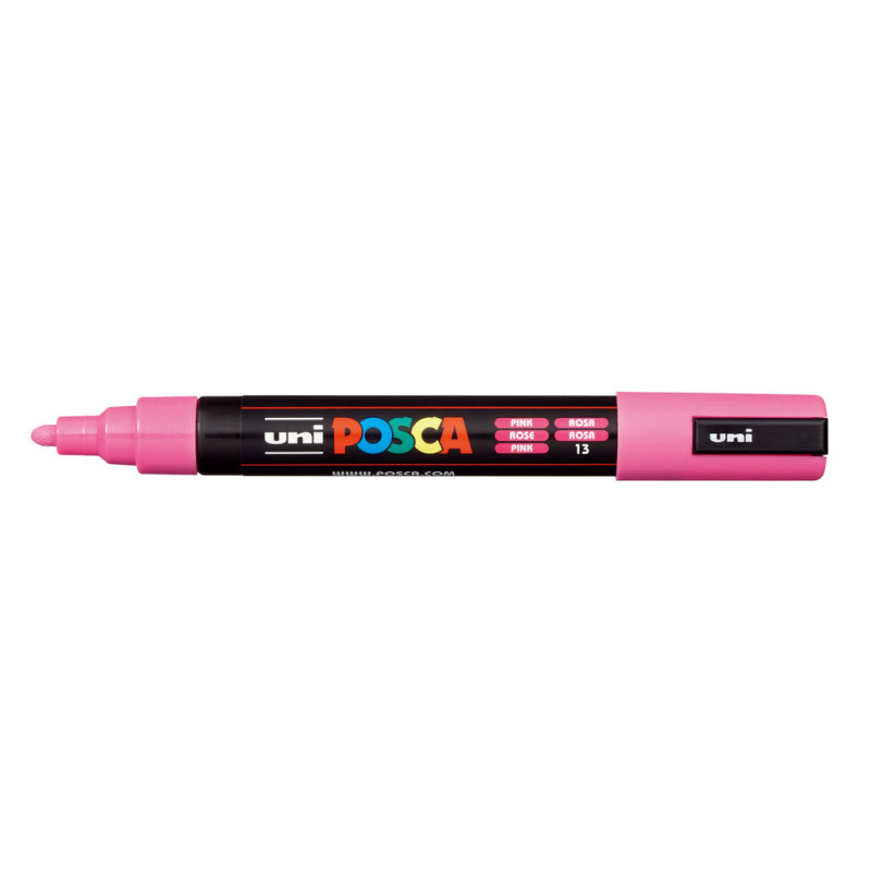MARCADOR UNI-BALL POSCA PC-5M PUNTA REDONDA 1,8-2,5MM ROSA -13-