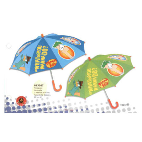 PARAGUAS PERONA 12 PHINEAS & FERB SPY 013267 ^