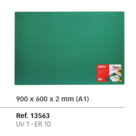 PLANCHA CORTE APLI 60*90 SILICONA VERDE 13563