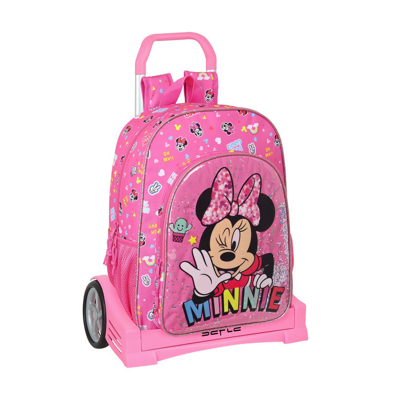MOCHILA 180+CARRO EVOLUTION MINNIE MOUSE "LUCKY" 612212860 42*33 SAFTA22