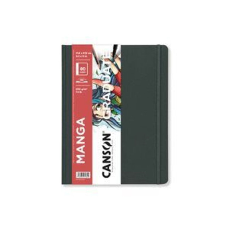 BLOC DIBUJO CANSON GRADUATE MANGA 200G A-4 21,6*27,9 40H C31200L036 C/GOMA