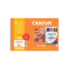 BLOC DIBUJO CANSON BASIK+ 150G A-4+ 23*32,5 MICRO LISO 20H C650106000 + CERAS DE REGALO