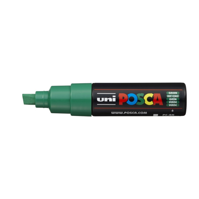 MARCADOR UNI-BALL POSCA PC-8K BISEL GRUESO 8MM VERDE -6-