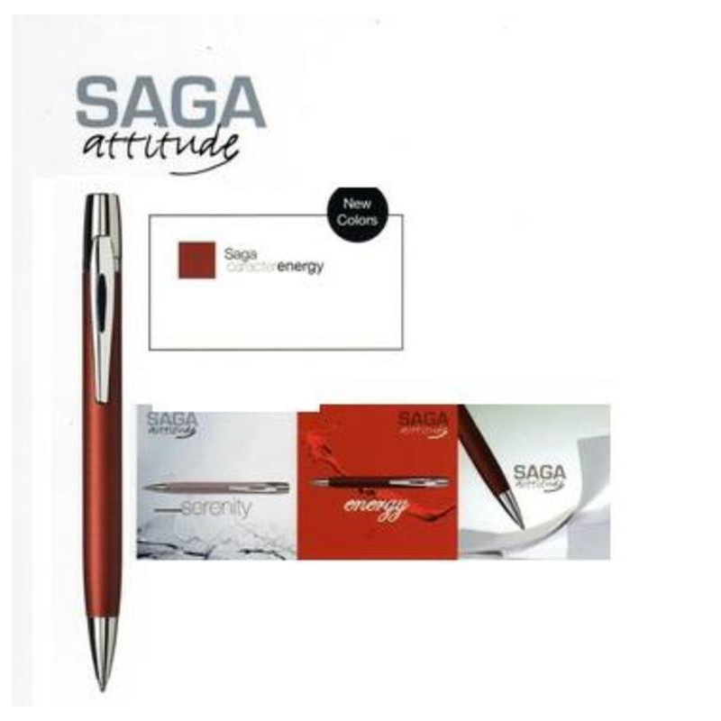 BOLIGRAFO INOXCROM SAGA ENERGY CALDERA ^