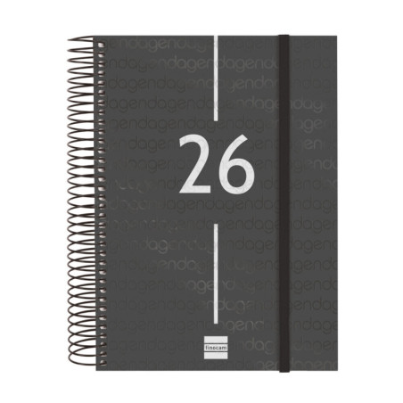 AGENDA YEAR E10 1DP 2026 NEGRO+ FINOCAM26 741106026 175 X 29 X 212 MM