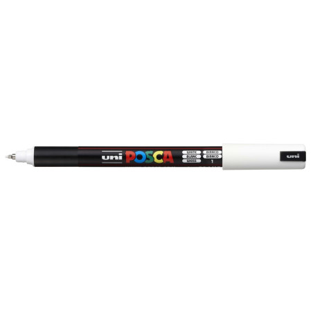 MARCADOR UNI-BALL POSCA PC-1MR PUNTA EXTRA FINA 0,7MM BLANCO -1- 089789000