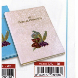 LIBRO COMUNION BULMARK PLACA ALUMINIO PORTARETRATOS BLANCO TAL-BL