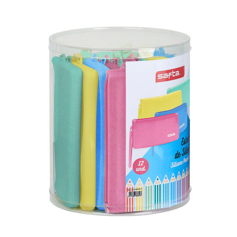 SET 12 PORT. PLANOS SILICONA SURT. SAFTA SILICONE GLITTER SAFTA26 312189975 23X19,5 UNIDAD