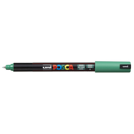MARCADOR UNI-BALL POSCA PC-1MR PUNTA EXTRA FINA 0,7MM VERDE -6-