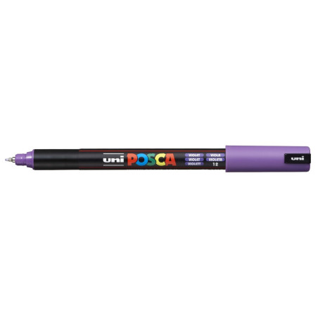 MARCADOR UNI-BALL POSCA PC-1MR PUNTA EXTRA FINA 0,7MM VIOLETA -12-