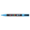 MARCADOR UNI-BALL POSCA PC-3M PUNTA REDONDA 0,9-1,3MM AZUL CLARO -8-