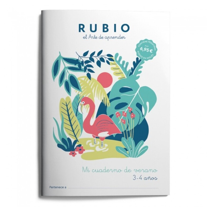 RUBIO MI CUADERNO DE VERANO 3-4 AÑOS UNIDAD ISBN 9788417427658