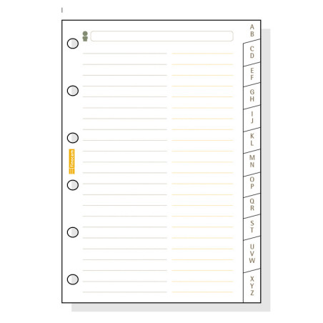 AGENDA RECAMBIO FINOCAM 602 INDICE A-Z C275