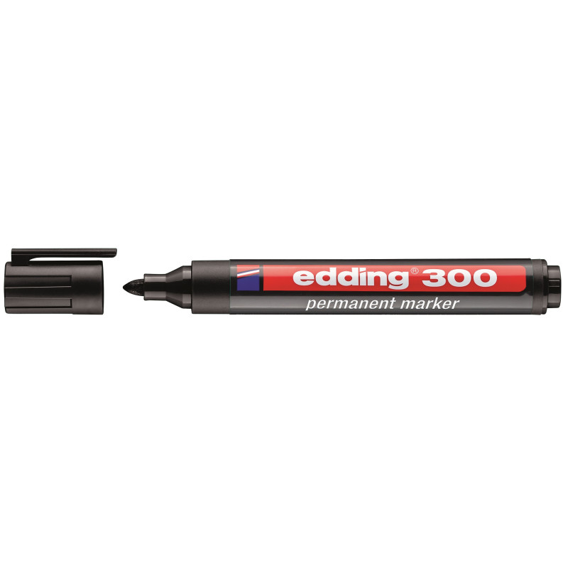MARCD. PERMANENTE EDDING 300 NEGRO PTA.CONICA 1,5-3MM