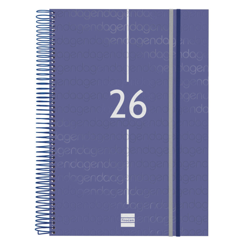 AGENDA YEAR E40 1DP 2026 AZUL+ FINOCAM26 741111026 230 X 29 X 297 MM