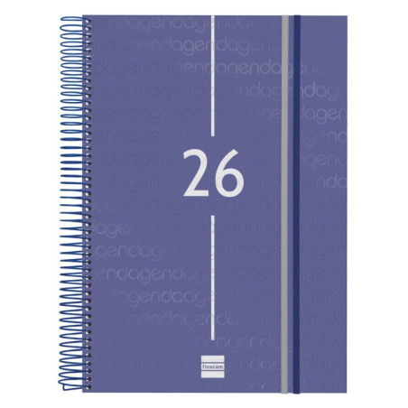 AGENDA YEAR E40 1DP 2026 AZUL+ FINOCAM26 741111026 230 X 29 X 297 MM