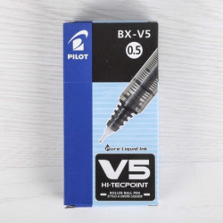 ROTULADOR PILOT V-5 NEGRO C/12U