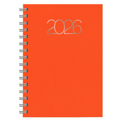 D08-DIETARIO BASE WIRE'O ITAL26 2026 PREMIUM NARANJA-B35 D/P 14’5X20’5 CM ESPIRAL 0D0858B35
