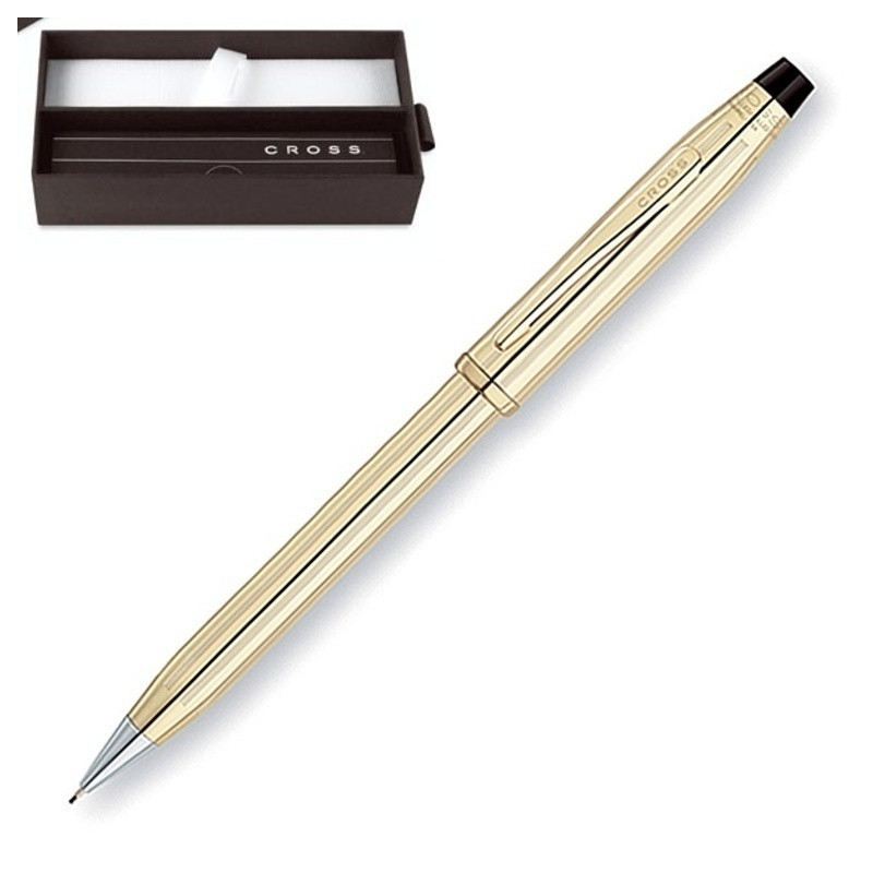 PORTAMINAS 0,5MM CROSS CENTURY II ORO 10 KTS 450305WG ^