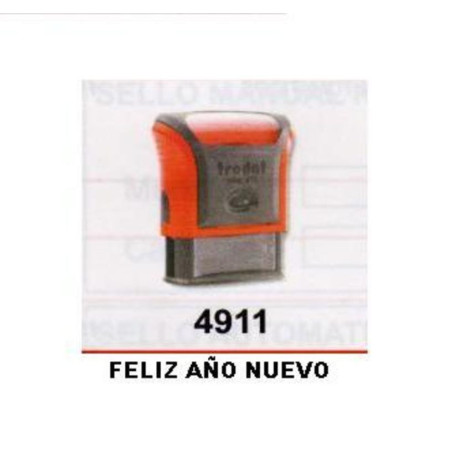 SELLO PRINTY 4911 P2 TRODAT F.62 FELIZ AÑO NUEVO FRAMUN