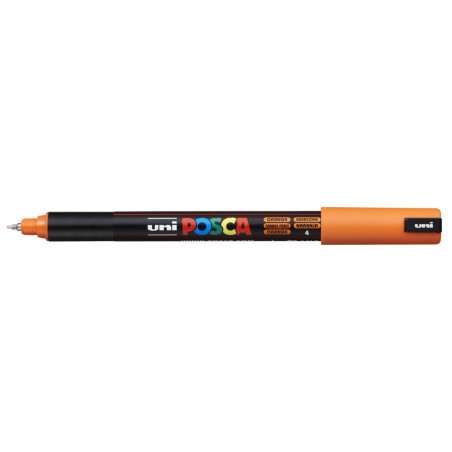 MARCADOR UNI-BALL POSCA PC-1MR PUNTA EXTRA FINA 0,7MM NARANJA -4-