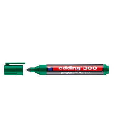 MARCD. PERMANENTE EDDING 300 VERDE PTA.CONICA 1,5-3MM