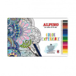 LAPIZ ALPINO COLOR EXPERIENCE 36 COLORES CAJA METAL AL00242C