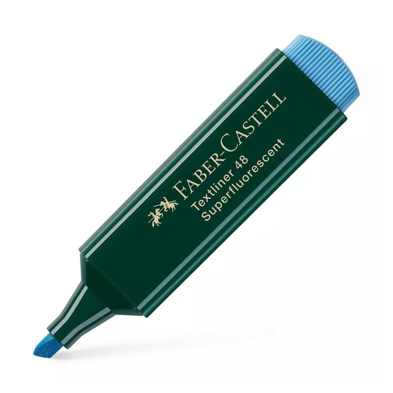 MARCD.FLUOR FABER-CASTELL TEXTLINER 48 AZUL C/10U