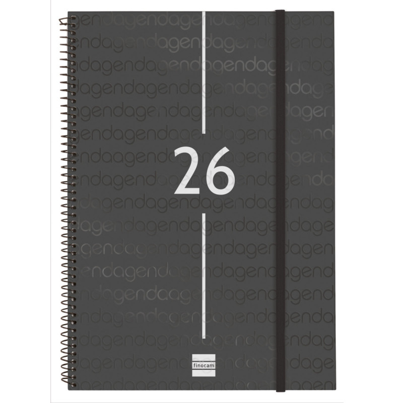 AGENDA YEAR E40 SVH 2026 NEGRO+ FINOCAM26 741466026 217 X 14 X 297 MM