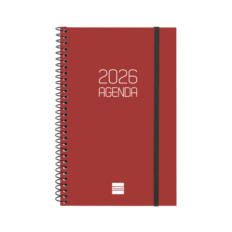 AGENDA OPAQUE E5 SVH 2026 BURDEOS+ FINOCAM26 742757426 125 X 14 X 181 MM