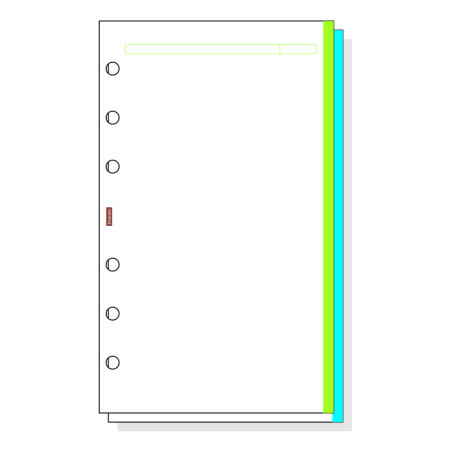 AGENDA RECAMBIO FINOCAM OPEN 400 LISO BANDA COLOR R445