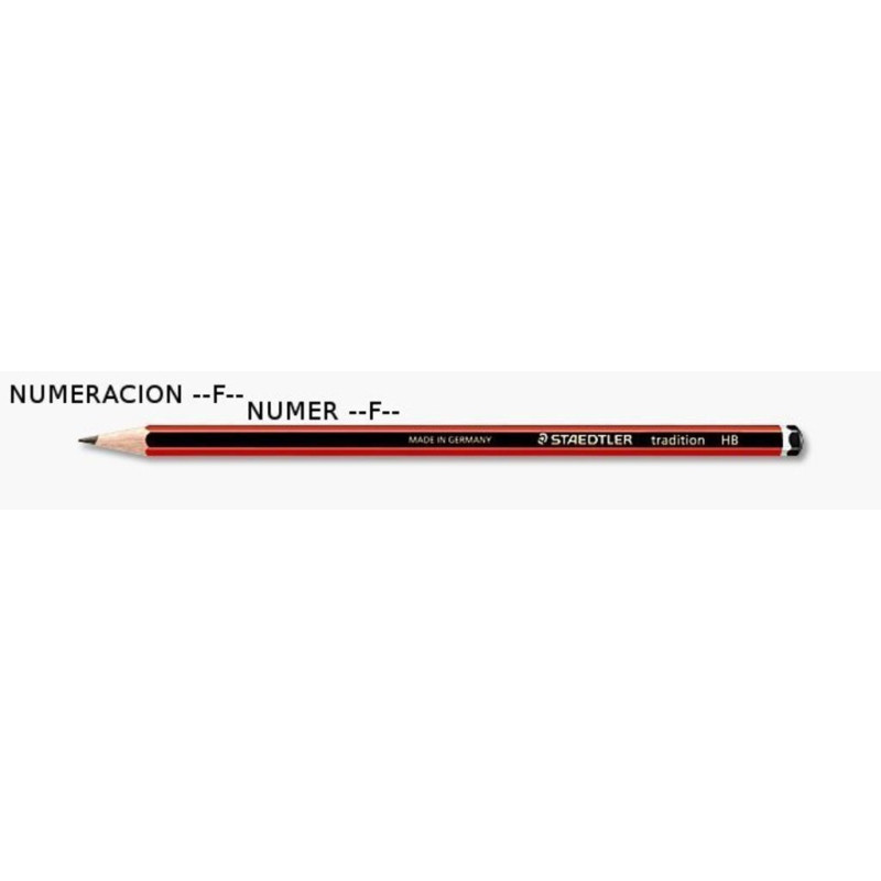 LAPIZ STAEDTLER TRADITION NORIS 110 F DOCENA ^