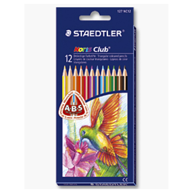 LAPIZ STAEDTLER TRIPLUS SLIM 12 COLORES CAJA CARTON 127NC12