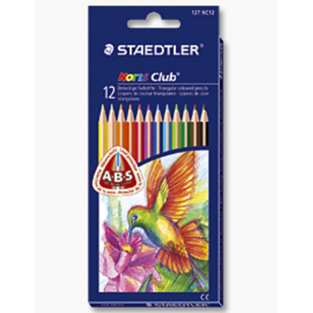LAPIZ STAEDTLER TRIPLUS SLIM 12 COLORES CAJA CARTON 127NC12
