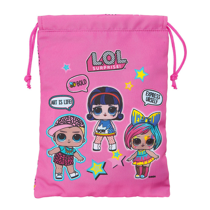 SAQUITO MERIENDA LOL SURPRISE! "ART CLUB" 812120237 25*20 SAFTA22