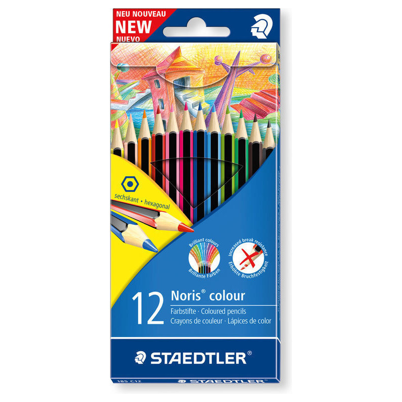 LAPIZ STAEDTLER CARTON 12C  RECICLADO WOPEX  185C12