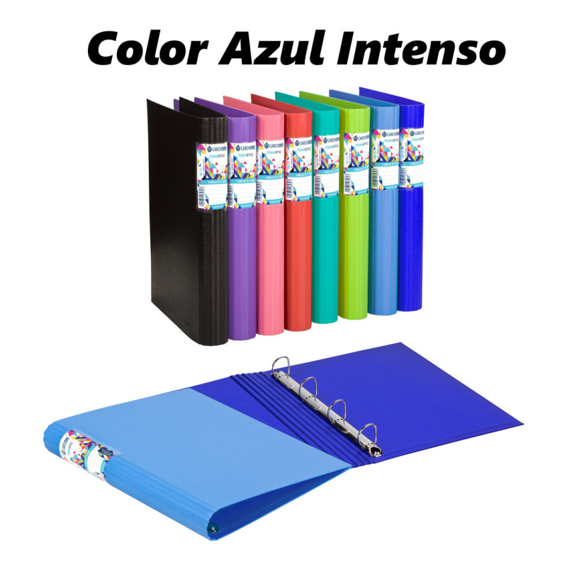 CARPETA 4A 40 A4 LISA VACIA CARCHIVO STYLE POLYFOAM AZUL INTENSO 12401411