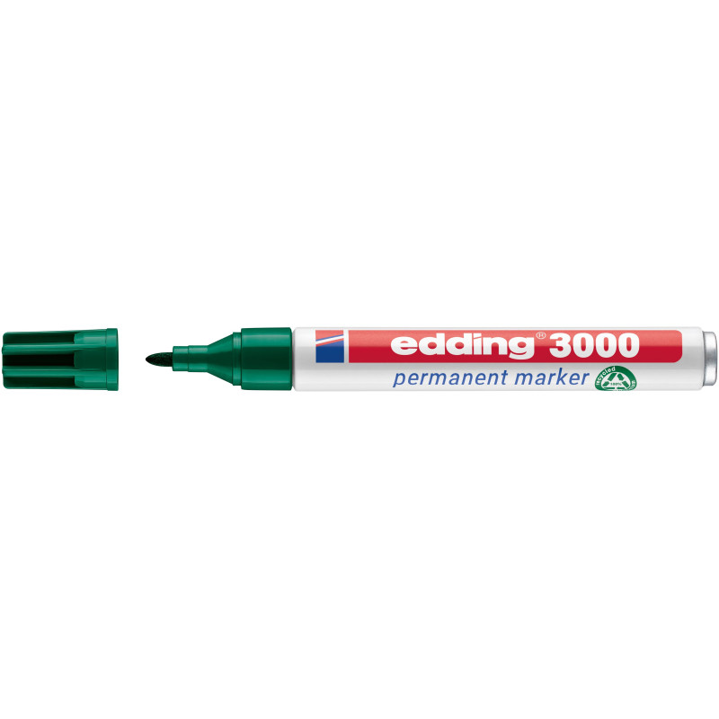 MARCD. PERMANENTE EDDING 3000 VERDE PTA.CONICA 1,5-3MM