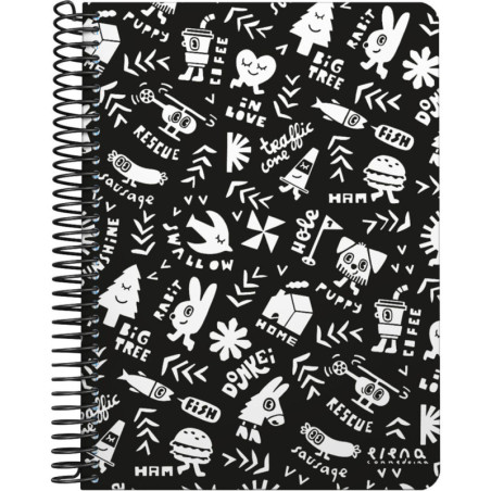 EC4.PP. CUADERNO CUARTO TAPA PP 4X4MM ELEMENTS 1/4 GRAFOPLAS24 16512490 (MIN 1U)