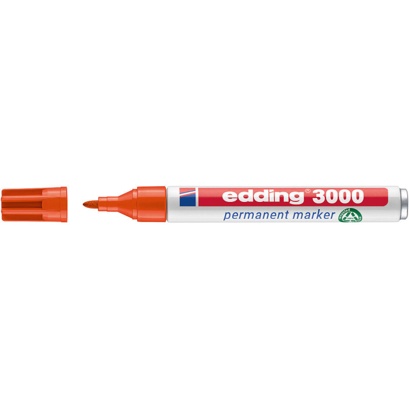 MARCD. PERMANENTE EDDING 3000 NARANJA PTA.CONICA 1,5-3MM