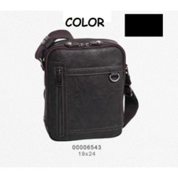 BOLSO MATTIES JUVENIL REPORTERO POLIPIEL NEGRO 24CM 6543 ^