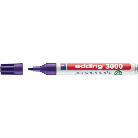 MARCD. PERMANENTE EDDING 3000 VIOLETA PTA.CONICA 1,5-3MM