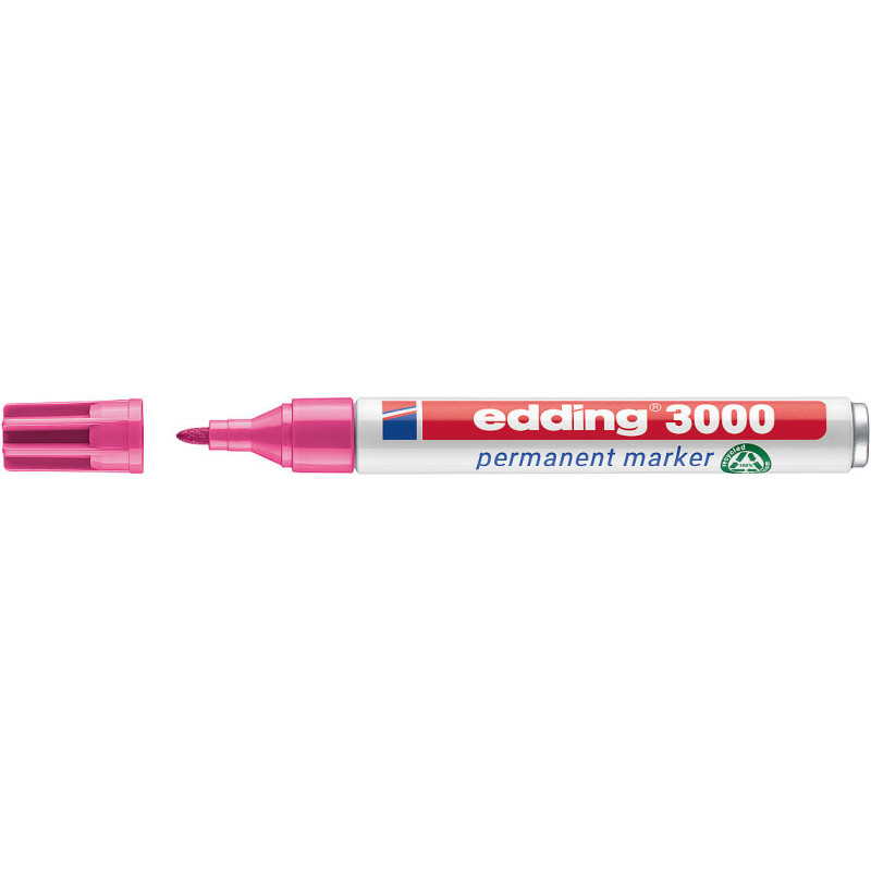 MARCD. PERMANENTE EDDING 3000 ROSA PTA.CONICA 1,5-3MM