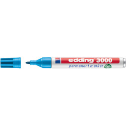 MARCD. PERMANENTE EDDING 3000 AZUL CLARO PTA.CONICA 1,5-3MM